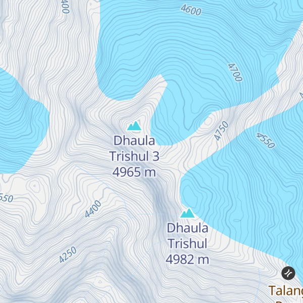 Map of Dhaula Trishul 2