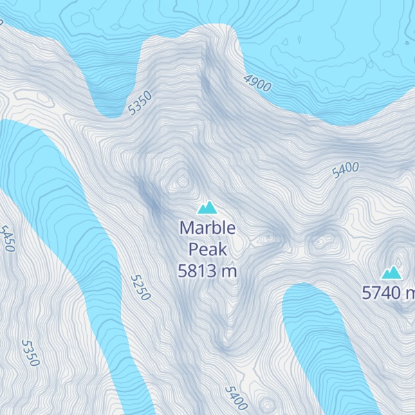 Map of Marble Peak