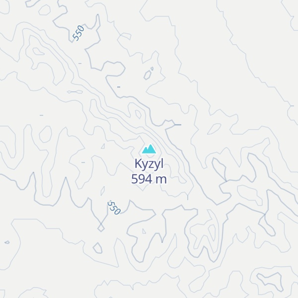 Map of Kyzyl