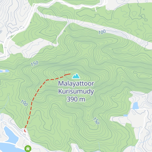 Map of Malayattoor Kurisumudy