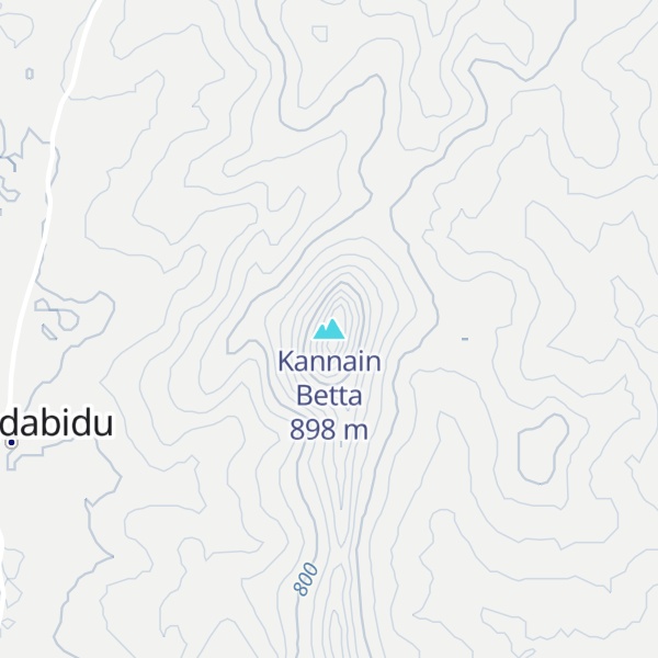 Map of Kannain Betta