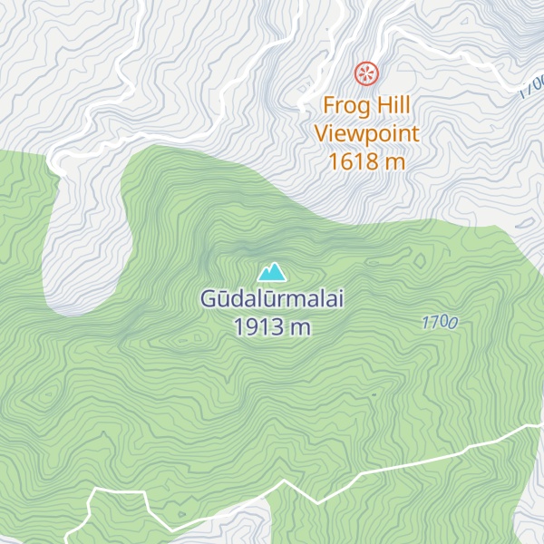 Map of Gūdalūrmalai