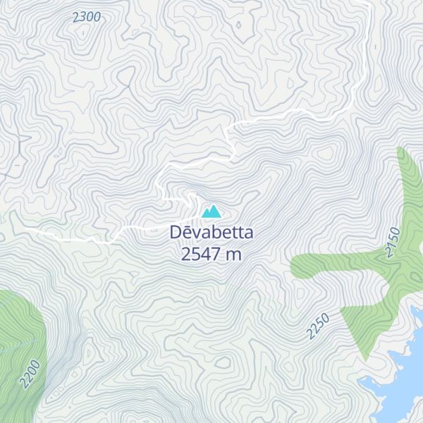 Map of Dēvabetta