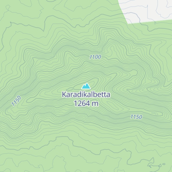 Map of Karadikalbetta