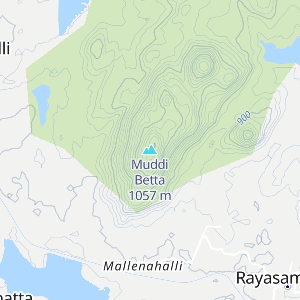Map of Muddi Betta