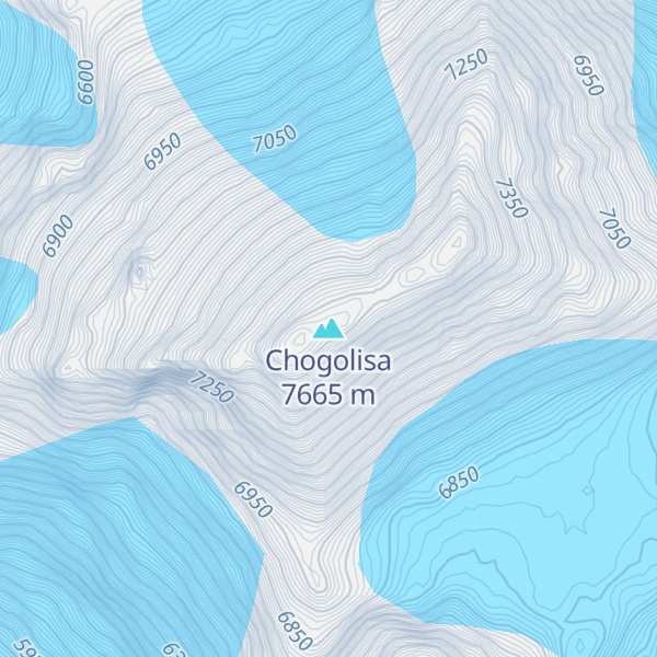 Map of Chogolisa