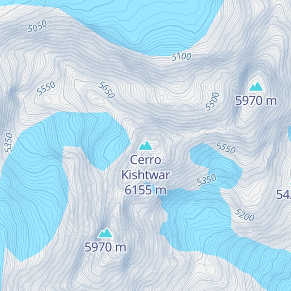Map of Cerro Kishtwar