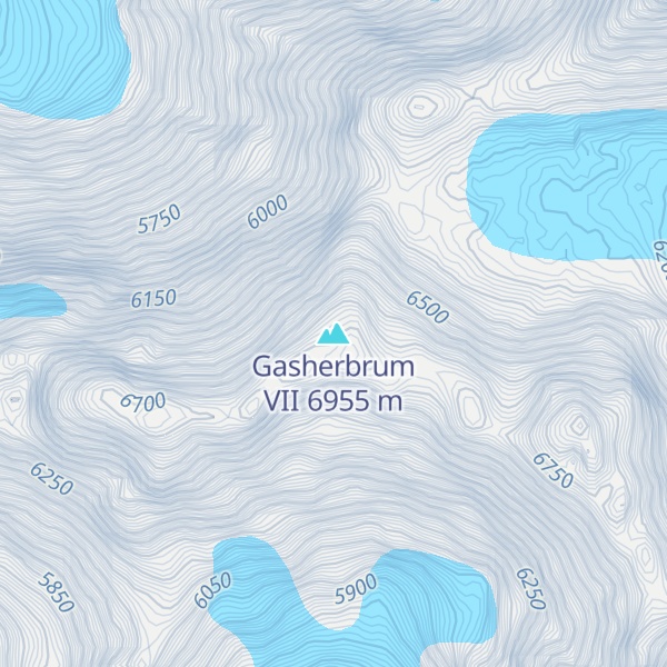 Map of Gasherbrum VII