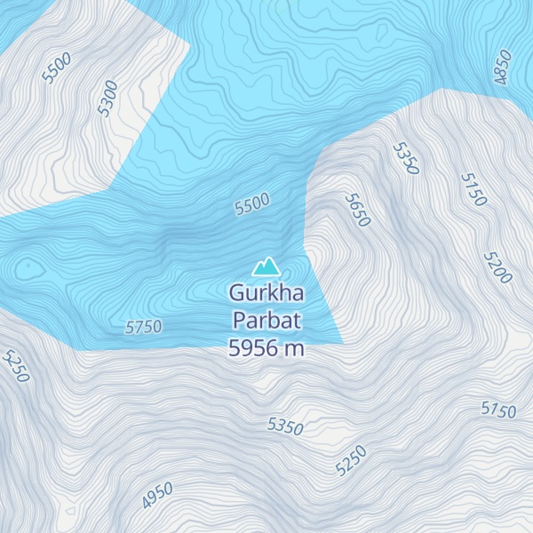 Map of Gurkha Parbat