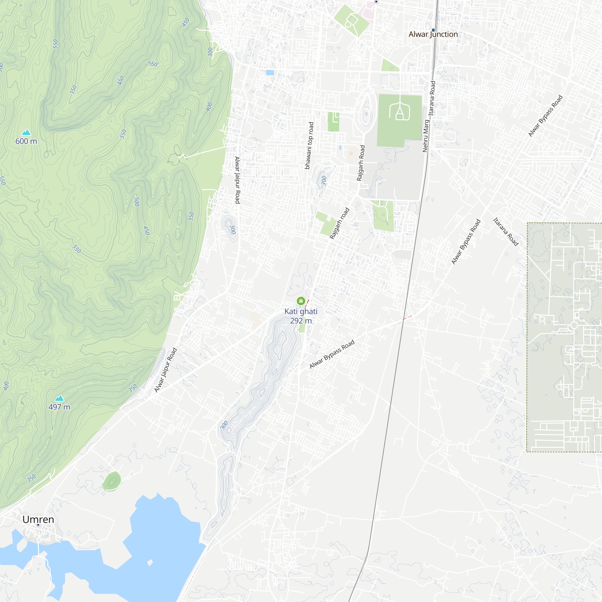 Kati ghati map