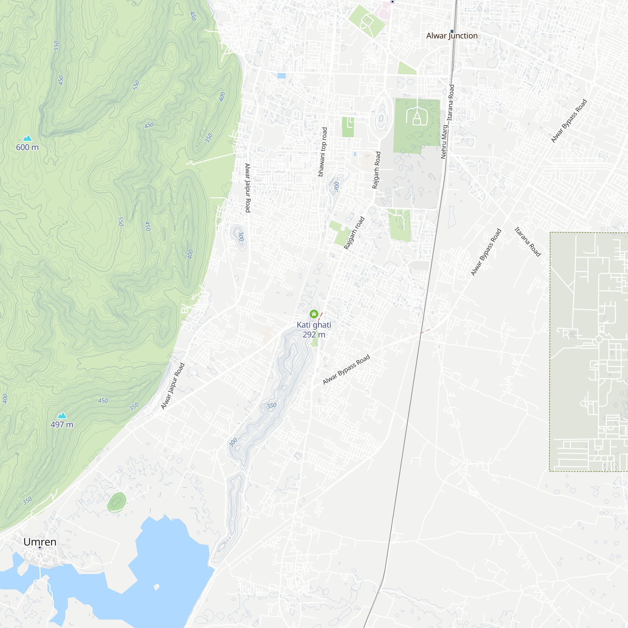 Kati ghati map