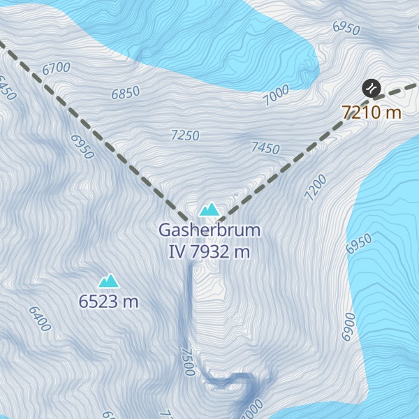 Map of Gasherbrum IV