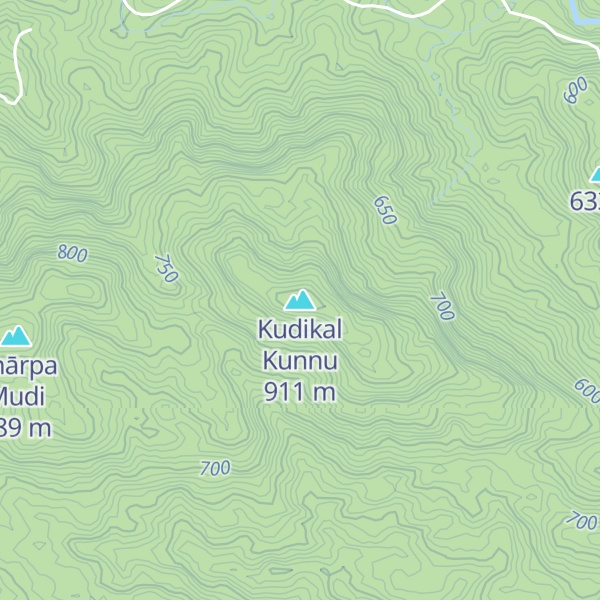 Map of Kudikal Kunnu
