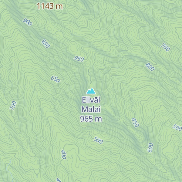 Map of Elivāl Malai