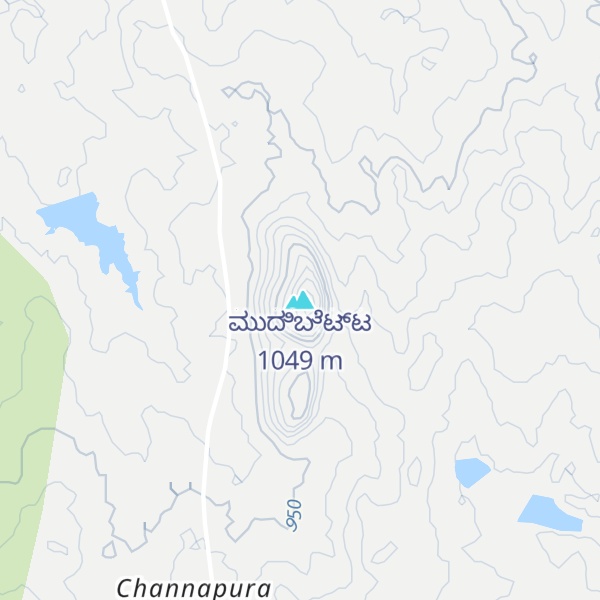 Map of ಮುದಿಬೆಟ್ಟ