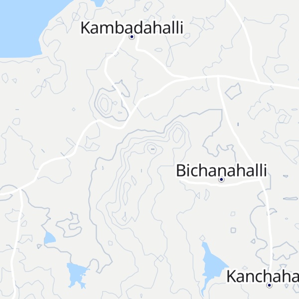 Map of Gavihanumantarāya Betta