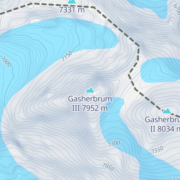 Map of Gasherbrum III