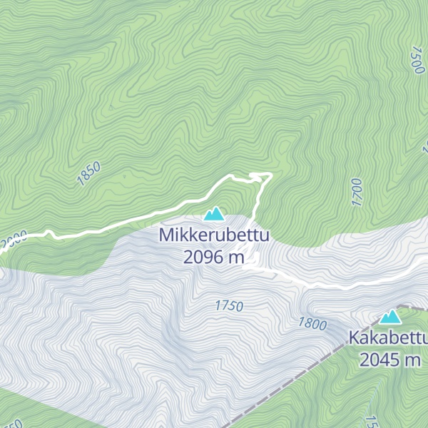 Map of Mikkerubettu