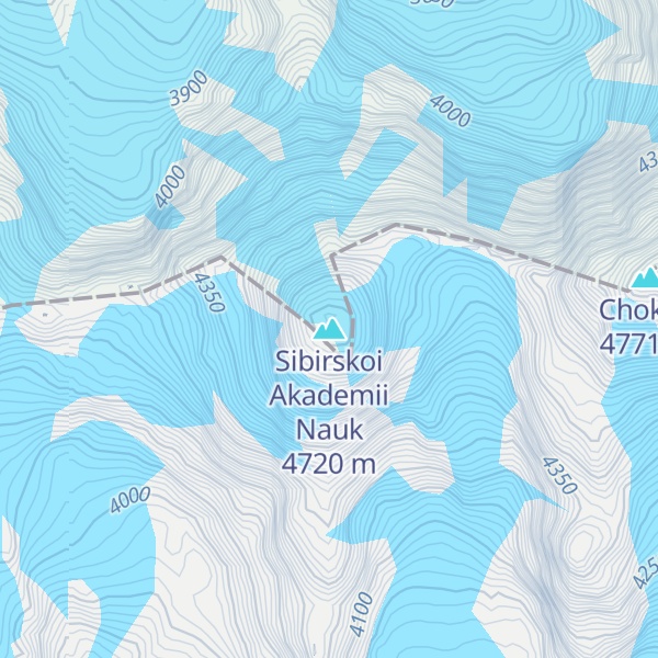 Map of Sibirskoi Akademii Nauk