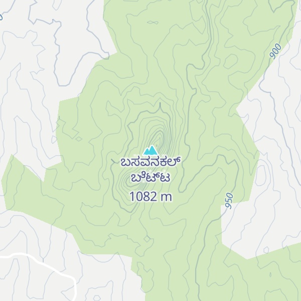 Map of ಬಸವನಕಲ್ ಬೆಟ್ಟ