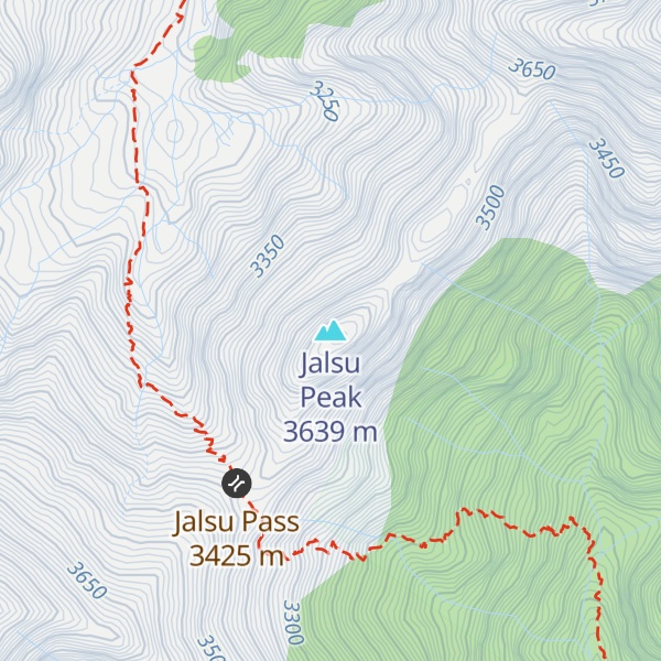 Map of Jalsu Peak