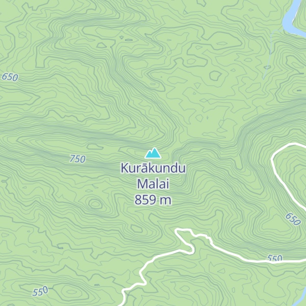 Map of Kurākundu Malai