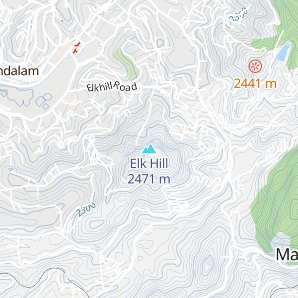 Map of Elk Hill