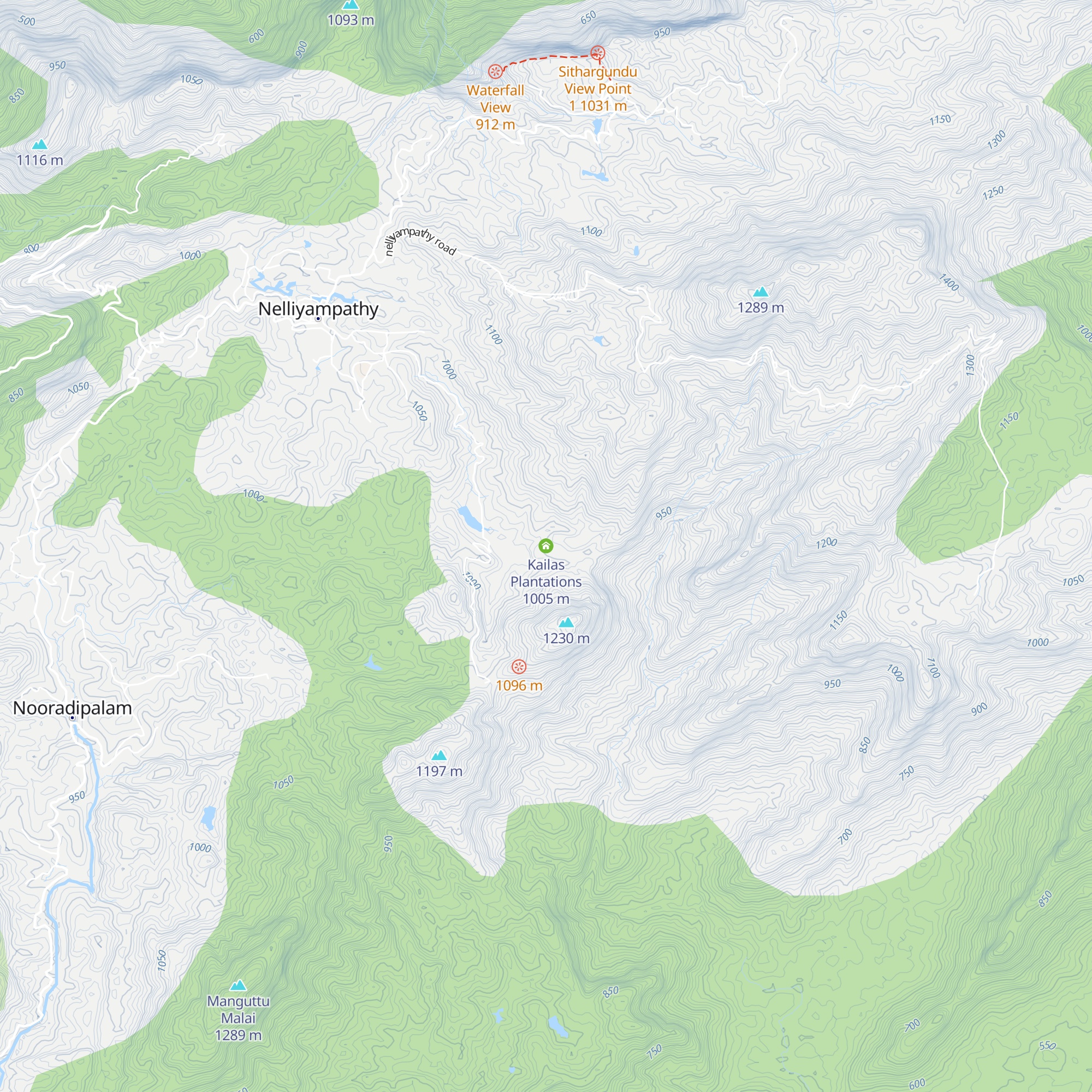 Kailas Plantations map