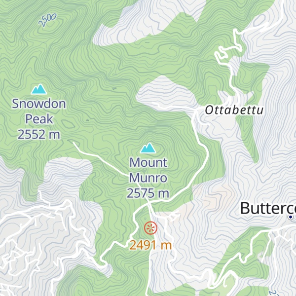 Map of Mount Munro