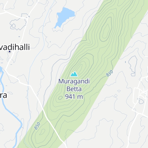 Map of Muragandi Betta