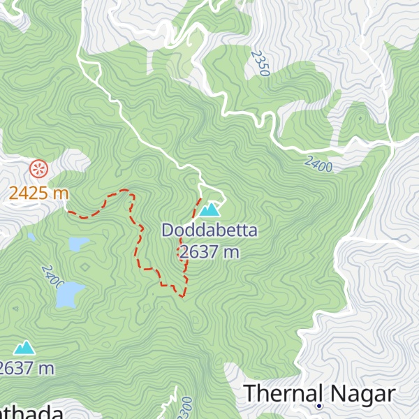 Map of Doddabetta