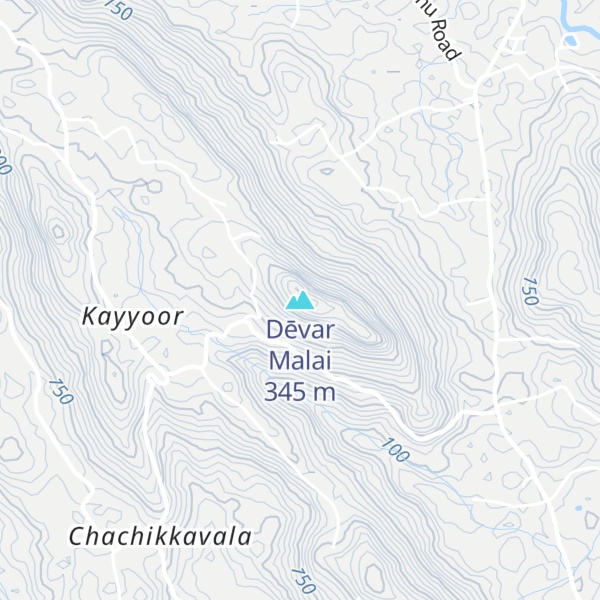 Map of Dēvar Malai