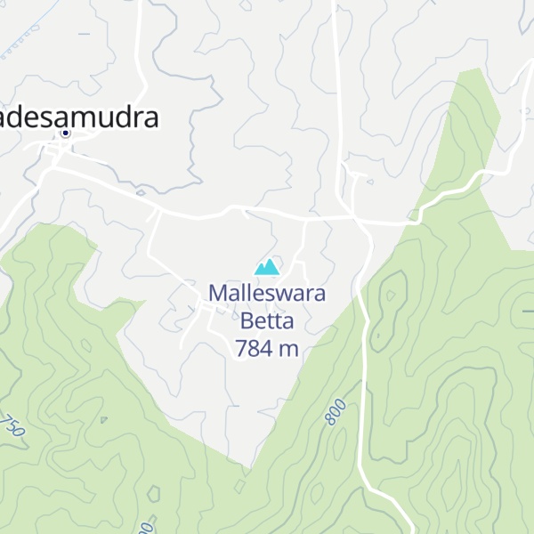 Map of Malleswara Betta