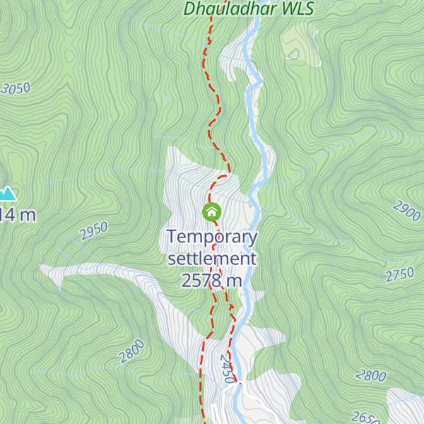 Map of Temporary settlement