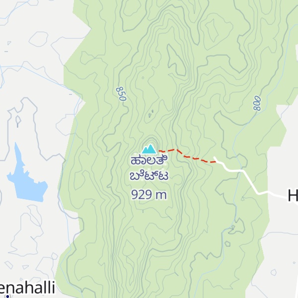 Map of ಹಾಲತಿ ಬೆಟ್ಟ