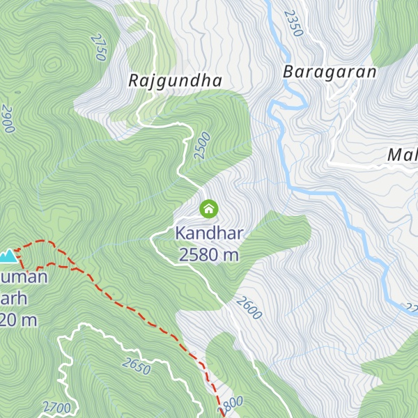 Map of Kandhar