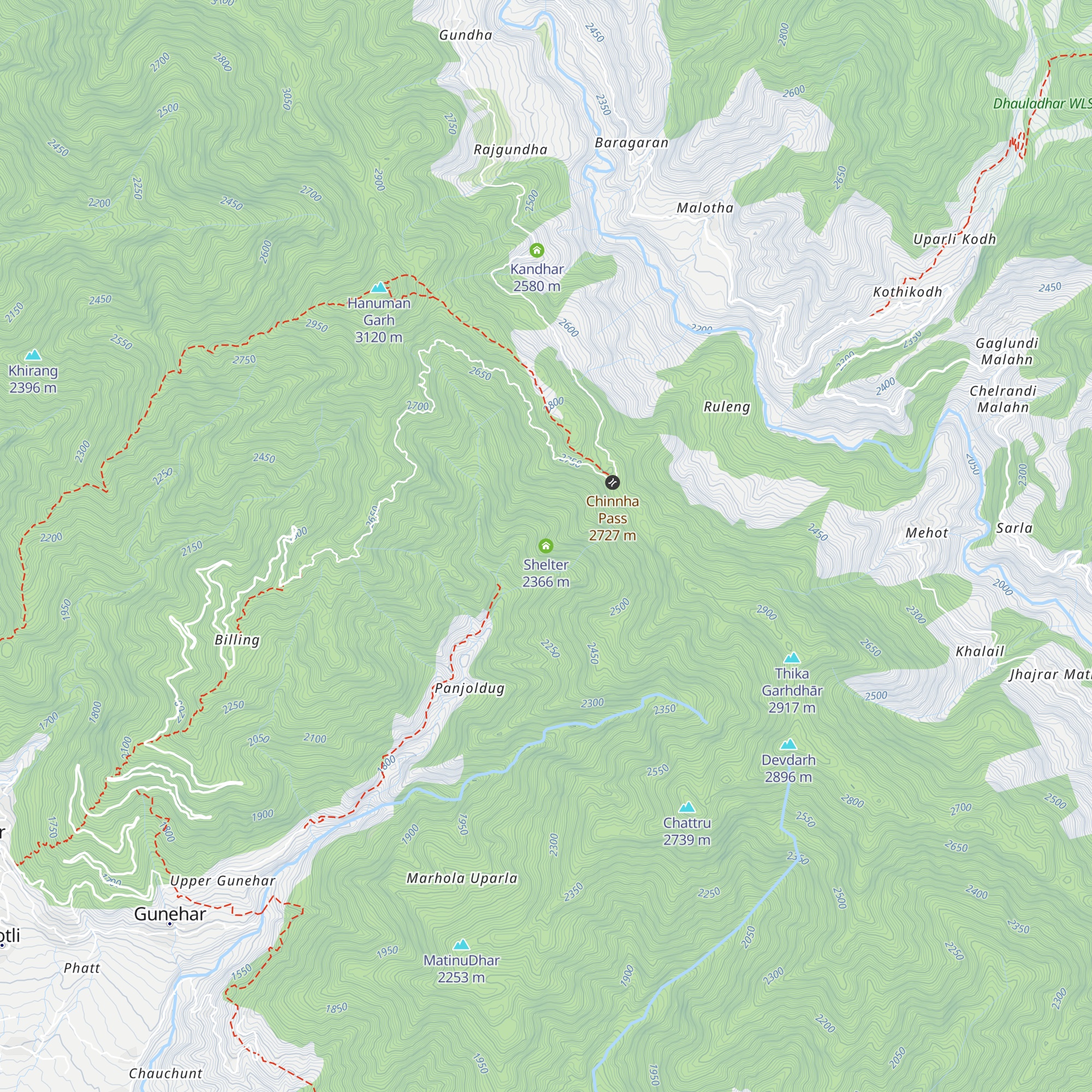 Shelter map