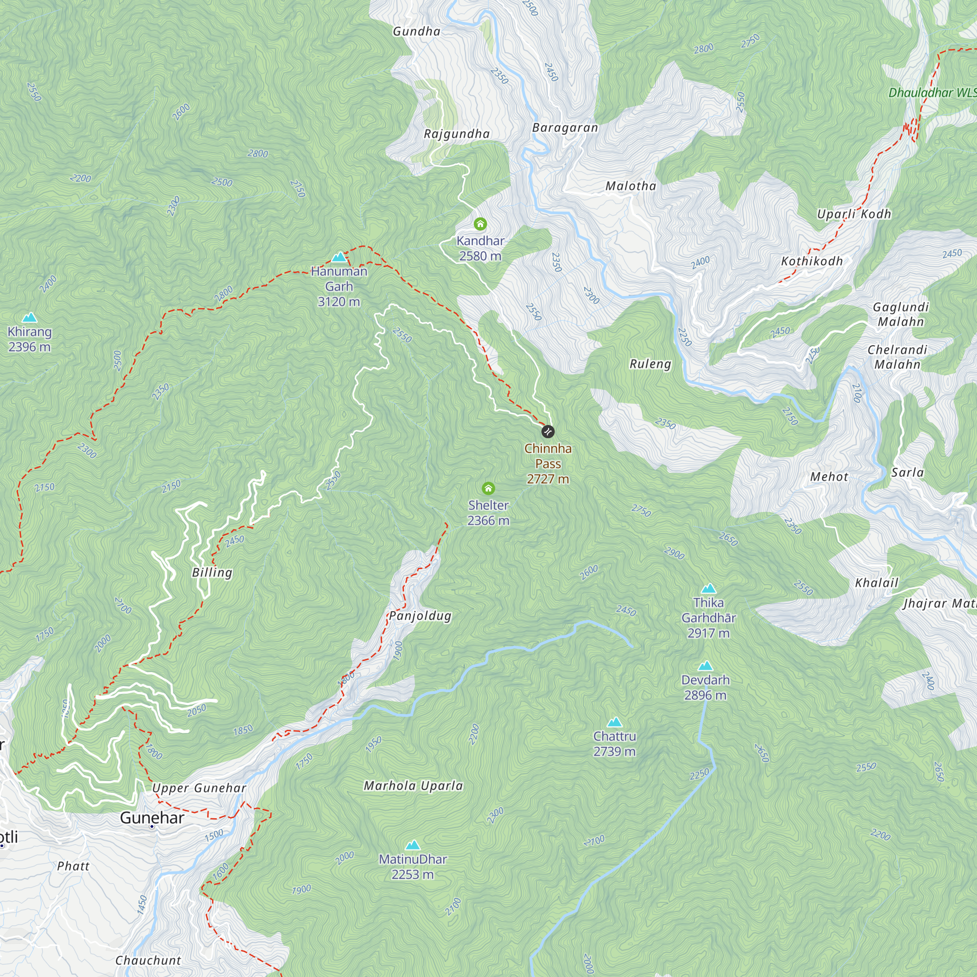 Shelter map