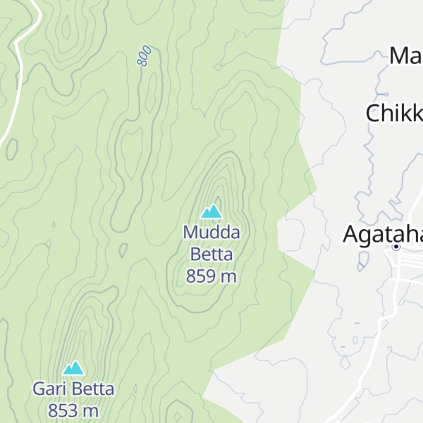 Map of Mudda Betta