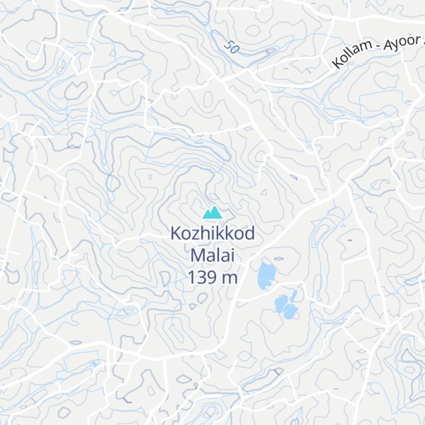 Map of Kozhikkod Malai