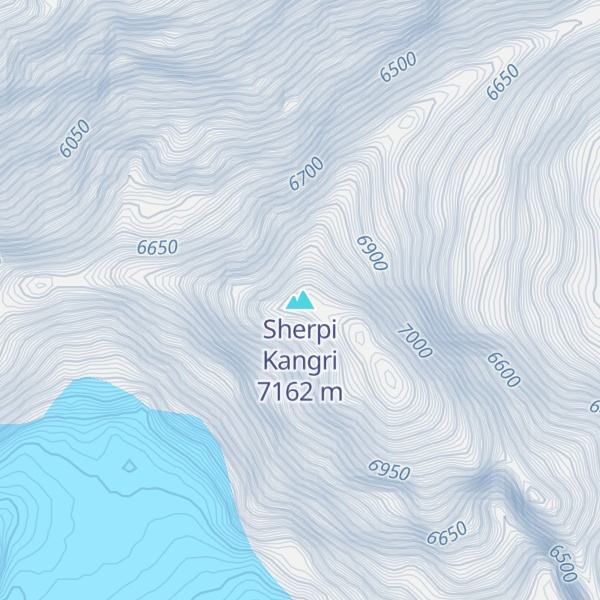 Map of Sherpi Kangri