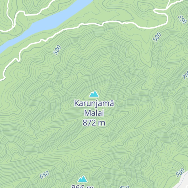 Map of Karunjamā Malai
