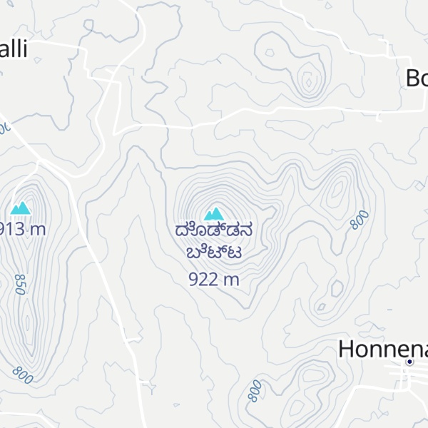 Map of ದೊಡ್ಡನ ಬೆಟ್ಟ