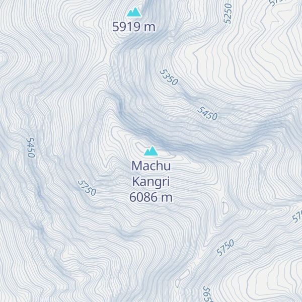 Map of Machu Kangri