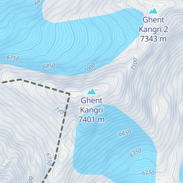 Map of Ghent Kangri