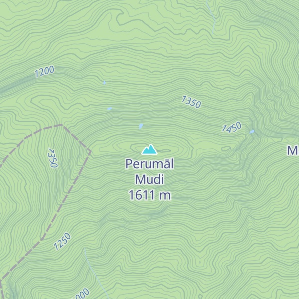 Map of Perumāl Mudi