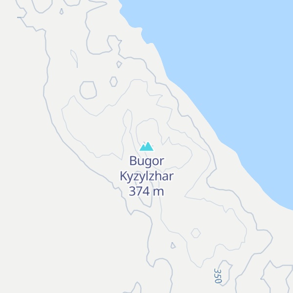 Map of Bugor Kyzylzhar