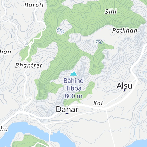 Map of Bāhind Tibba