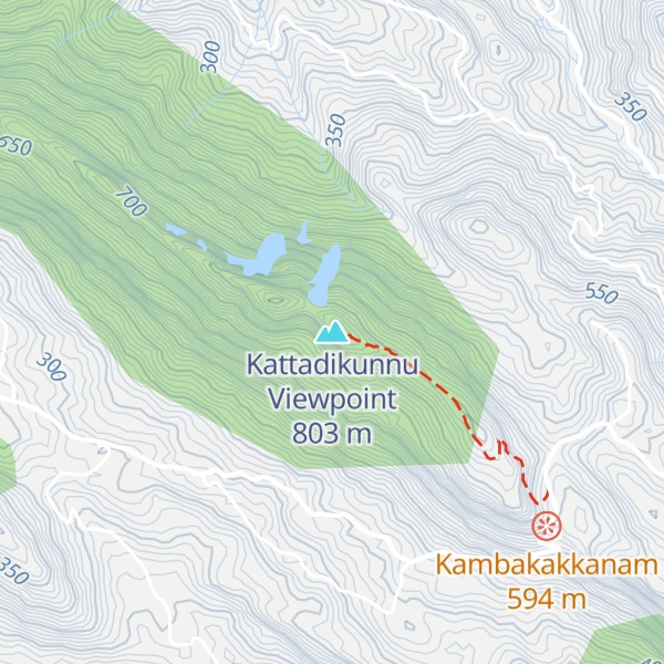 Map of Kattadikunnu Viewpoint