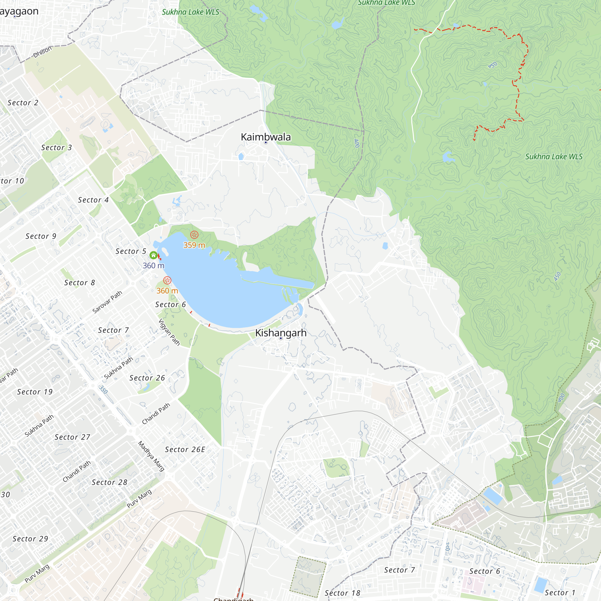 Nature Interpretation center map